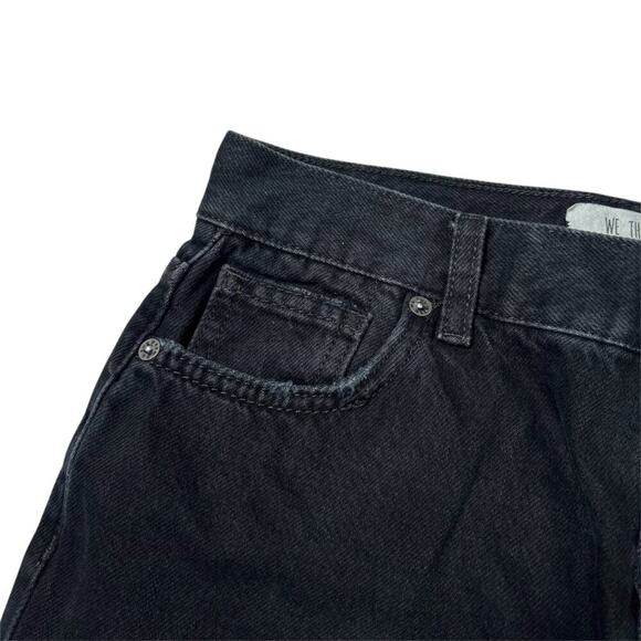 We The Free People Busted Knee Cropped Jean SIZE 26 Distressed Frayed Button Fly - Picture 13 of 13